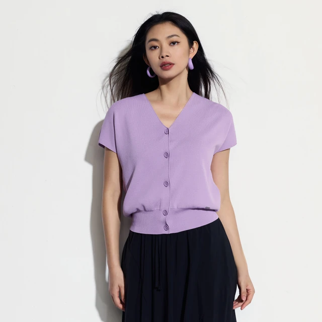 【GAP】女裝 V領長袖針織衫-粉色(537135) 歷史價格詳細信息
