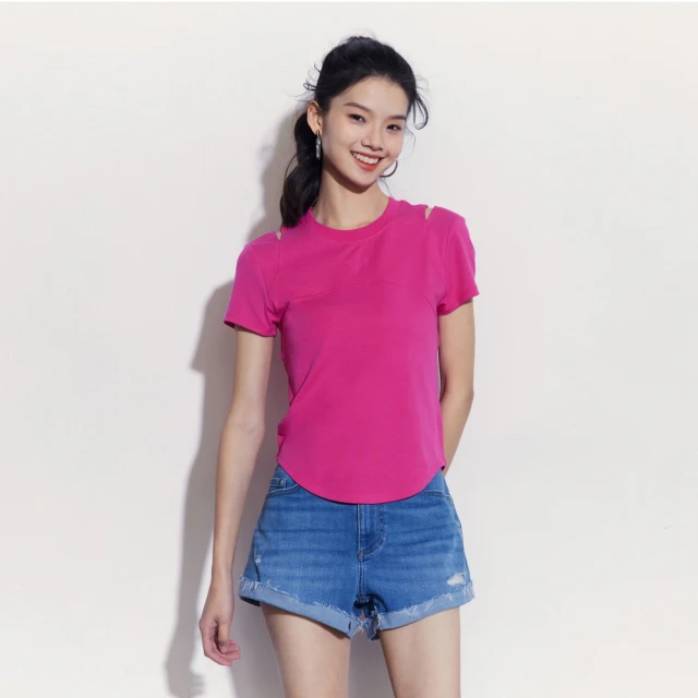 Gap 女裝 Logo圓領短袖T恤 空氣三明治系列-灰白色(712710) 歷史價格詳細信息