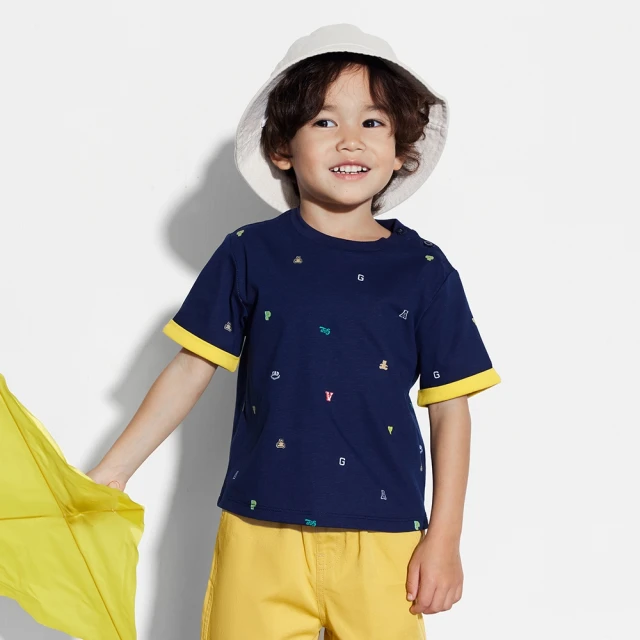 Gap 男幼童 Logo短袖T恤短褲套裝-紅色套裝(663624) 歷史價格詳細信息