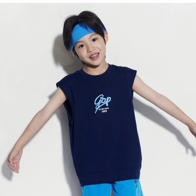 Gap 男幼童 Logo純棉圓領背心 布萊納系列-海軍藍(667575) 歷史價格詳細信息