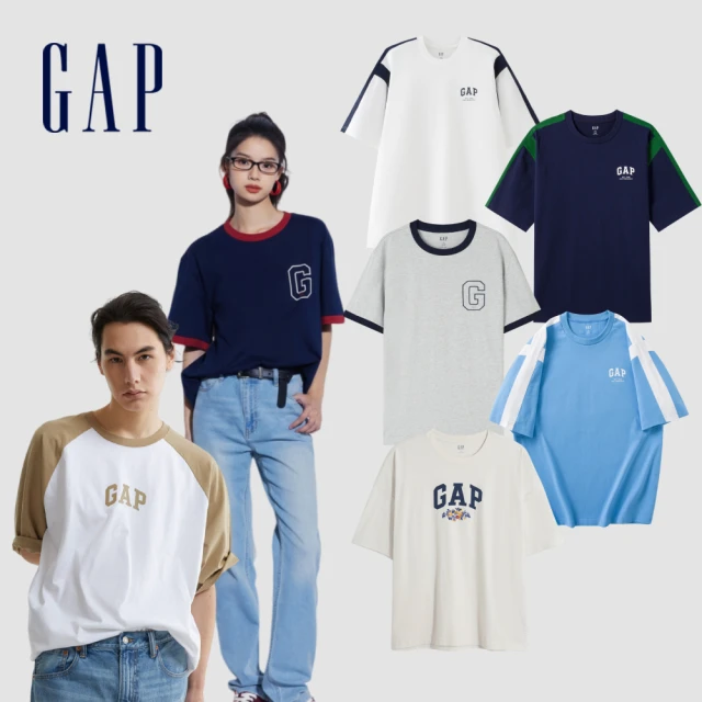 【GAP】男童裝 Logo純棉印花圓領短袖T恤-白色(890535) 歷史價格詳細信息