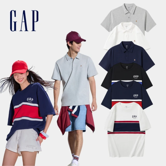 【GAP】男女裝 胸前口袋/花邊短袖T恤-多款任選(463213&463253&537088&541730) 歷史價格詳細信息
