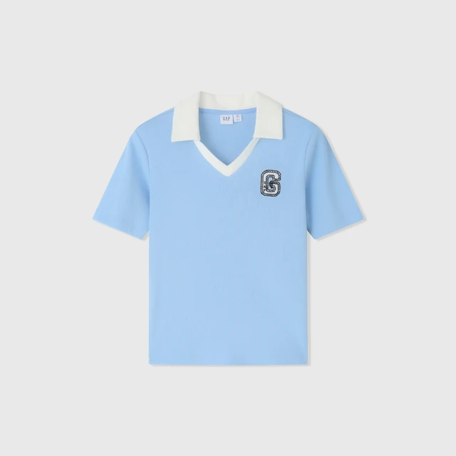 Gap 女裝 女友T系列 Logo羅紋針織短袖T恤 598252-灰色 歷史價格詳細信息