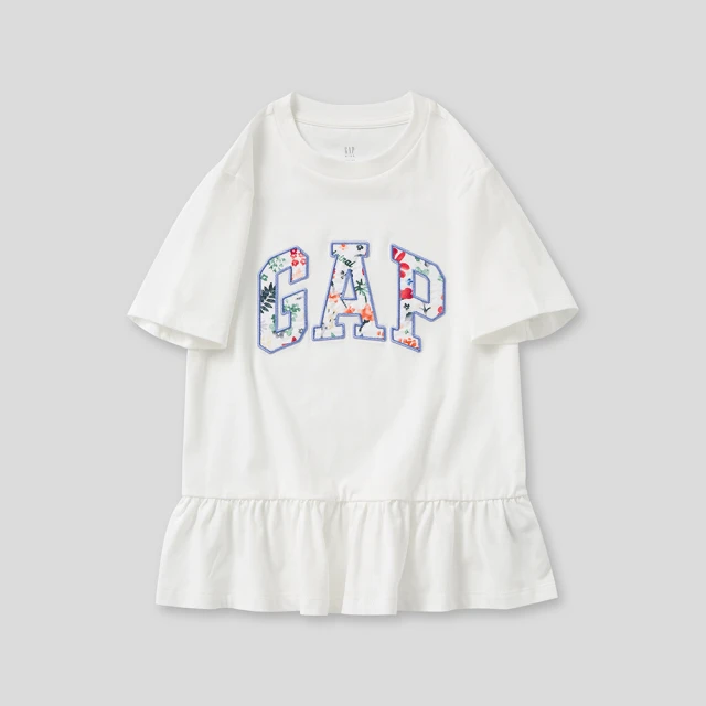 Gap 女童 Logo純棉圓領短袖T恤-白色(622296) 歷史價格詳細信息