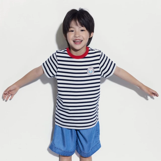 【GAP】男童裝 純棉小熊印花圓領短袖T恤-紅白條紋(466053) 歷史價格詳細信息