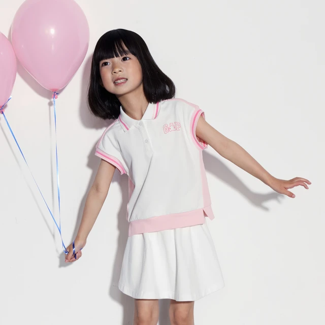 Gap 女幼童 Logo小熊印花圓領長袖T恤 布萊納系列-深紅色(786047) 歷史價格詳細信息