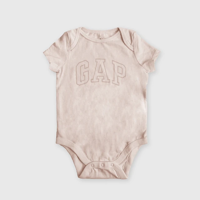 Gap 嬰兒 Logo純棉短袖包屁衣 685041-藍色條紋 歷史價格詳細信息