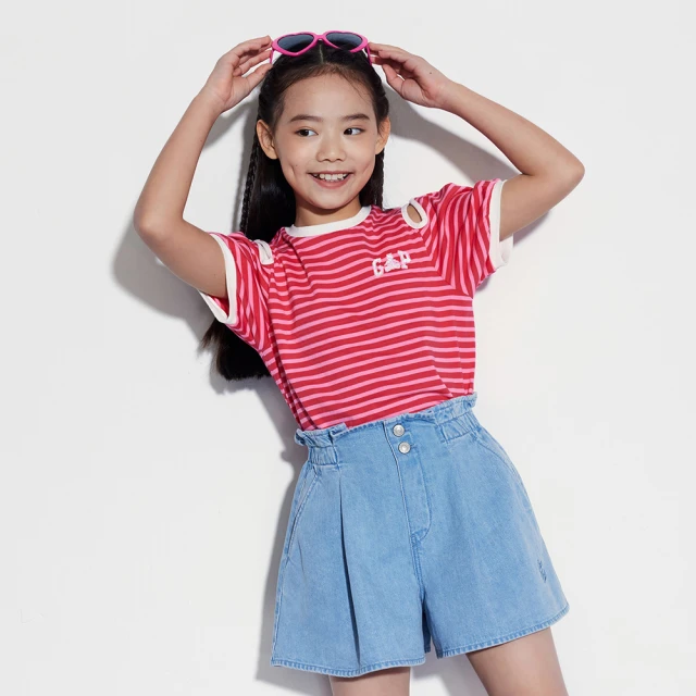 Gap 女童 Logo純棉圓領短袖T恤-白色(622296) 歷史價格詳細信息