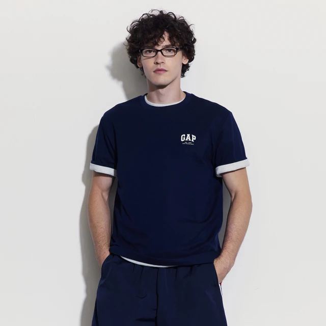 Gap 男童 Logo純棉圓領短袖T恤 979502-黑色 歷史價格詳細信息