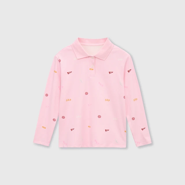 Gap 女幼童裝 純棉印花長袖洋裝-深米色(780080) 歷史價格詳細信息