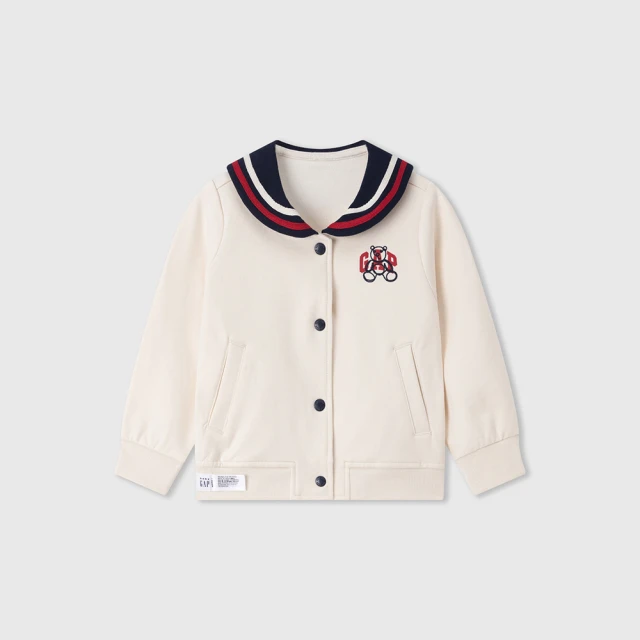 【GAP】幼童裝 Logo小熊刺繡印花刷毛圓領長袖上衣-粉色(606608) 歷史價格詳細信息