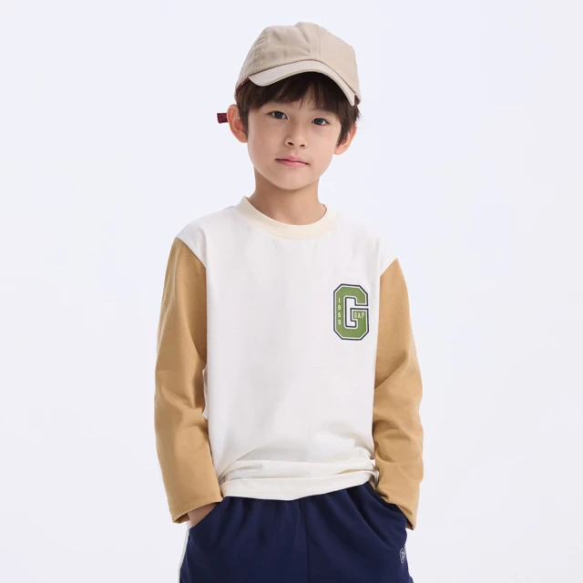Gap 男童 Logo純棉印花圓領長袖T恤-藍色(735911) 歷史價格詳細信息