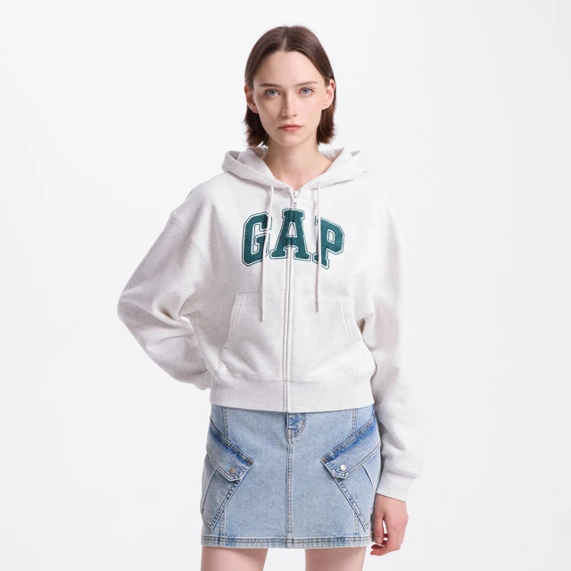 【GAP】女裝 Logo刺繡連帽外套-粉色(600757) 歷史價格詳細信息