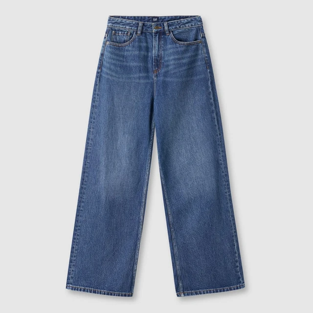 Gap 女裝 寬鬆牛仔吊帶短褲-深藍色(602164) 歷史價格詳細信息