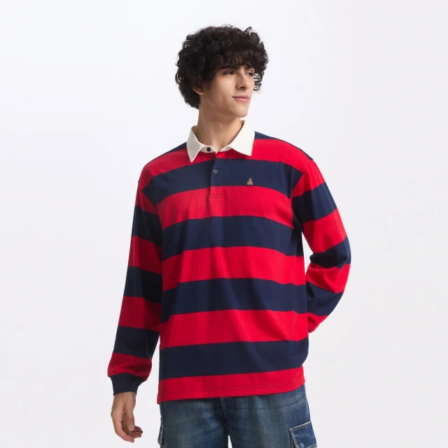 【GAP】男裝 純棉小熊刺繡翻領長袖襯衫-黑色(635954) 歷史價格詳細信息