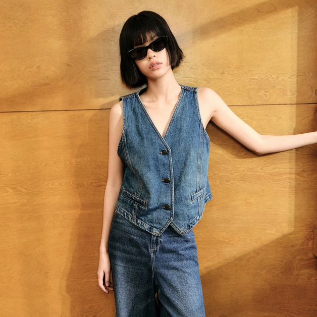 Gap 女裝 純棉牛仔修身做舊開衩牛仔長裙 810650-中度水洗 歷史價格詳細信息