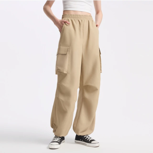 Gap 女童裝 鬆緊工裝褲-豆沙綠(739619) 歷史價格詳細信息