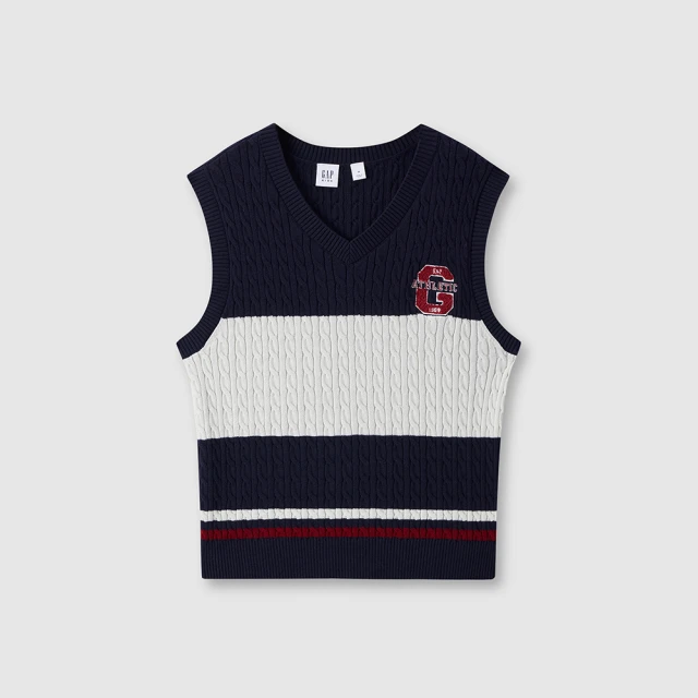 【GAP】兒童裝 Logo刺繡刷毛圓領大學T-紫色(683622) 歷史價格詳細信息