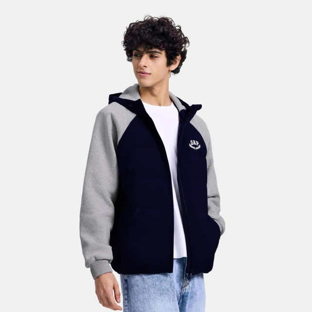 Gap 男童裝 Logo刷毛連帽外套 碳素軟磨系列-灰色(836686) 歷史價格詳細信息