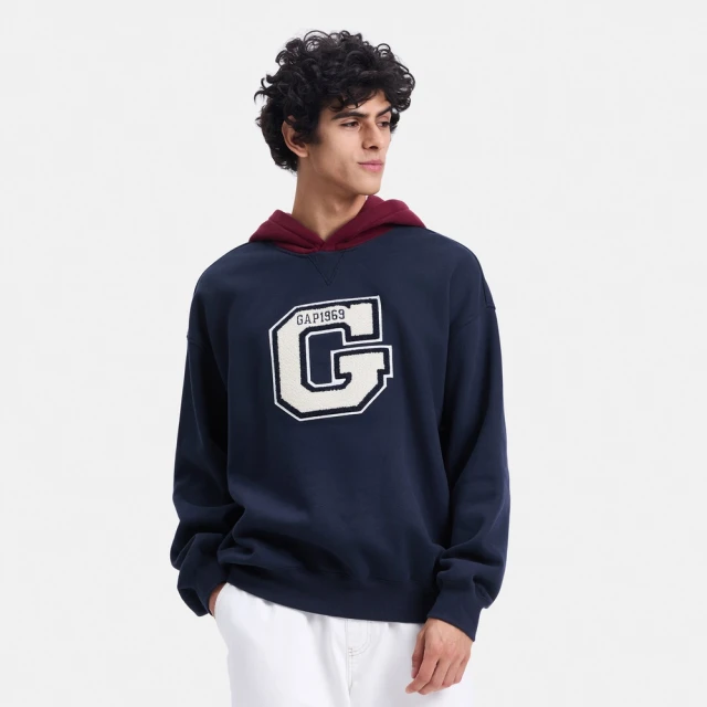 Gap 男童裝 Logo帽T 碳素軟磨系列-海軍藍(784963) 歷史價格詳細信息