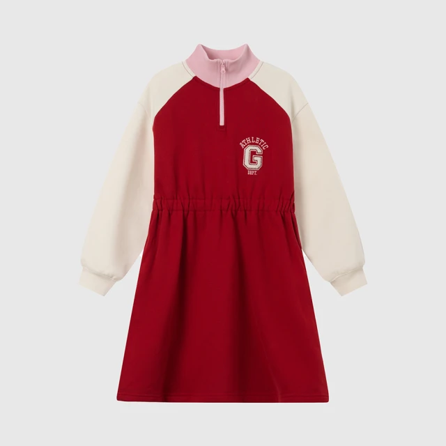 Gap 女幼童 Logo刺繡寬鬆式連帽休閒上衣 627834-淺灰色 歷史價格詳細信息