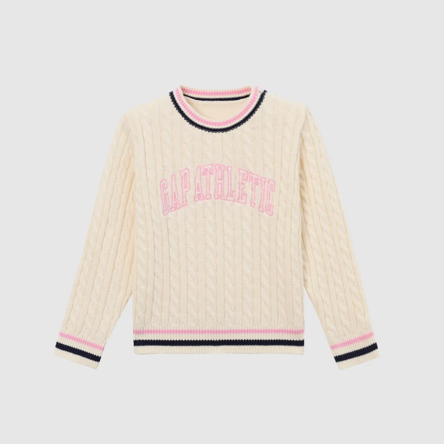 【GAP】兒童裝 Logo刺繡刷毛圓領大學T-紫色(683622) 歷史價格詳細信息