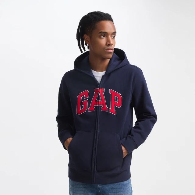 【GAP】男女裝 Logo刺繡刷毛外套/印花/刺繡刷毛帽T-多款可選(634420&638562&637863) 歷史價格詳細信息