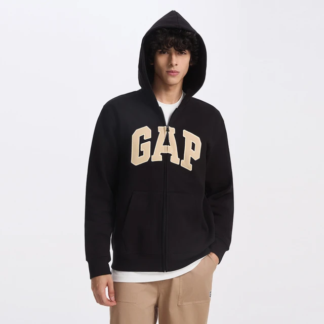 【GAP】男女裝 Logo刺繡刷毛外套/印花/刺繡刷毛帽T-多款可選(634420&638562&637863) 歷史價格詳細信息