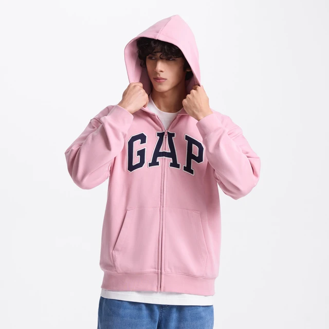 【GAP】男裝 Logo刺繡布章立領棒球外套-黑色(640138) 歷史價格詳細信息