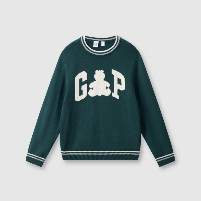 【GAP】兒童裝 Logo刺繡刷毛圓領大學T-紫色(683622) 歷史價格詳細信息