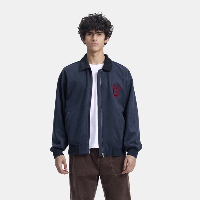 【GAP】男裝 Logo刺繡翻領長袖上衣 碳素軟磨法式圈織系列-白色(639199) 歷史價格詳細信息