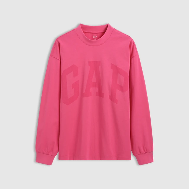 Gap 男裝 Logo純棉印花圓領長袖T恤-黑色(773184) 歷史價格詳細信息