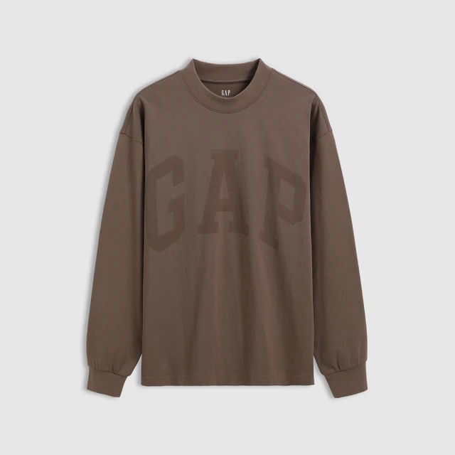 Gap 男裝 Logo純棉印花圓領長袖T恤-黑色(773184) 歷史價格詳細信息