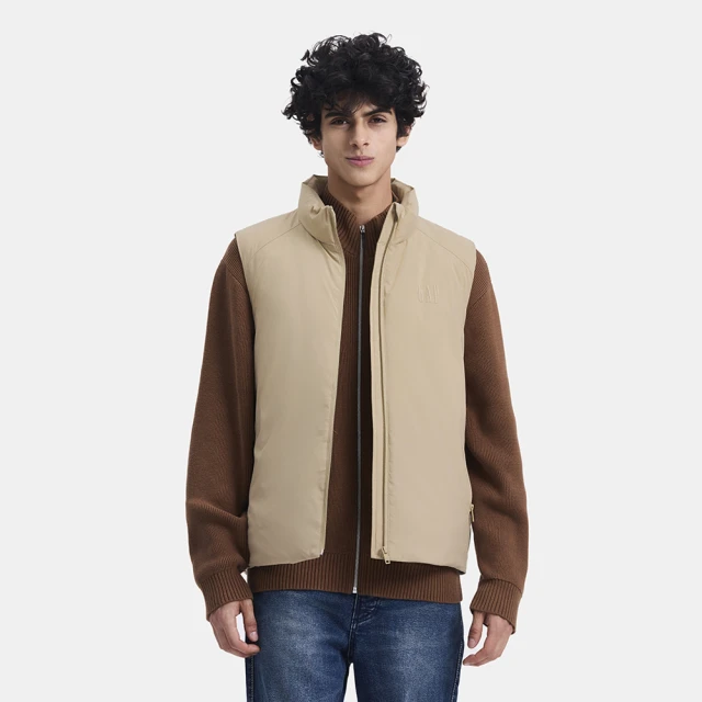 Gap 男裝 Logo防風防雨立領羽絨背心-銀色(720886) 歷史價格詳細信息