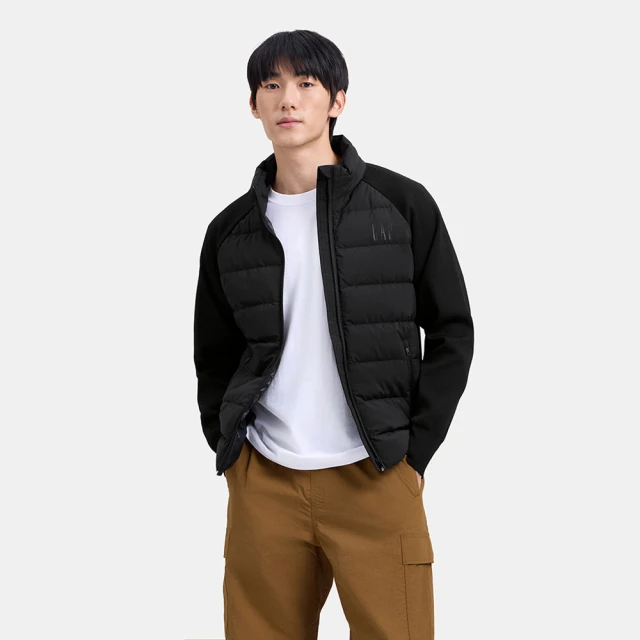 Gap 男裝 Logo立領長袖外套-酒紅色(762523) 歷史價格詳細信息