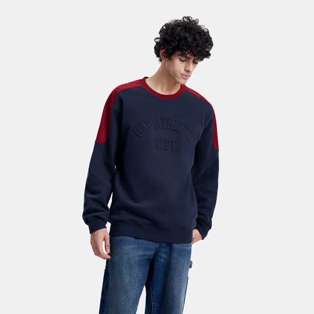 Gap 男裝 Logo學院風短袖T恤 厚磅密織水洗棉系列-灰白色(670052) 歷史價格詳細信息