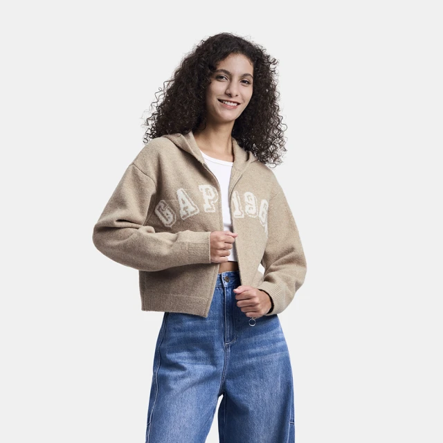 【GAP】女裝 Logo刺繡連帽外套-粉色(600757) 歷史價格詳細信息