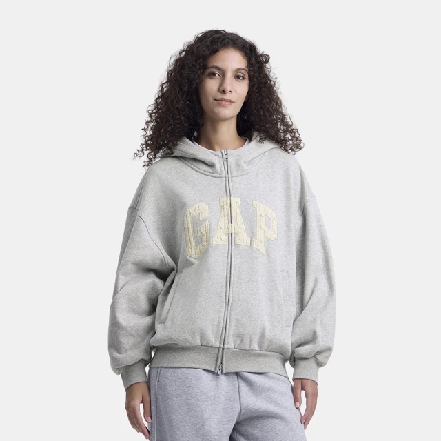 【GAP】女裝 Logo刺繡連帽外套-粉色(600757) 歷史價格詳細信息