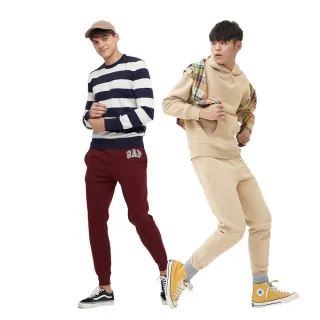 Gap 男女同款 碳素軟磨系列 Logo刷毛束口運動休閒褲 476667-乾燥玫瑰色 歷史價格詳細信息