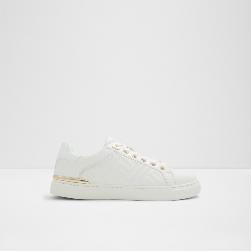 【ALDO】ICONISPEC-經典百搭壓紋小白鞋-女鞋(黑色) 歷史價格詳細信息