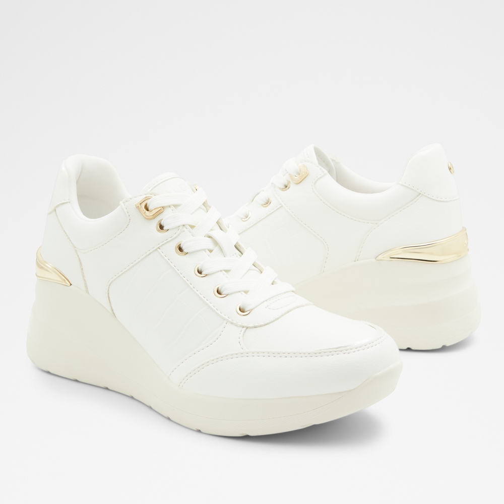 【ALDO】ICONISPEC-經典百搭壓紋小白鞋-女鞋(黑色) 歷史價格詳細信息