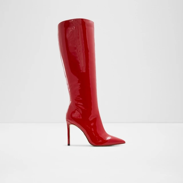 漆皮靴高跟長筒靴過膝長靴子女顯瘦腿彈力靴性感紅色鋼管舞鞋夜店 歷史價格詳細信息