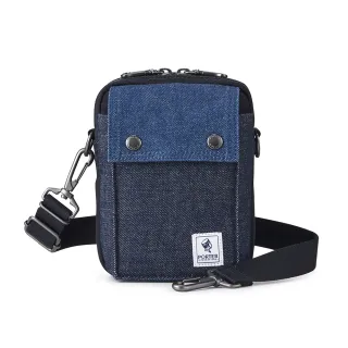 【PORTER INTERNATIONAL】牛仔拼接PATCH WORK雙層斜肩包(深藍色) 歷史價格詳細信息