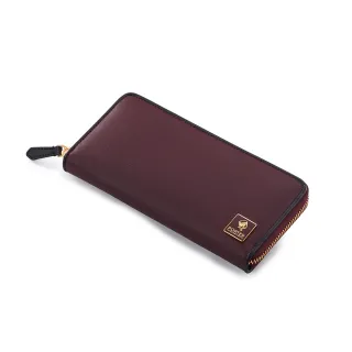 【PORTER INTERNATIONAL】復古品味MORI簡約L型卡片零錢包(深紅) 歷史價格詳細信息