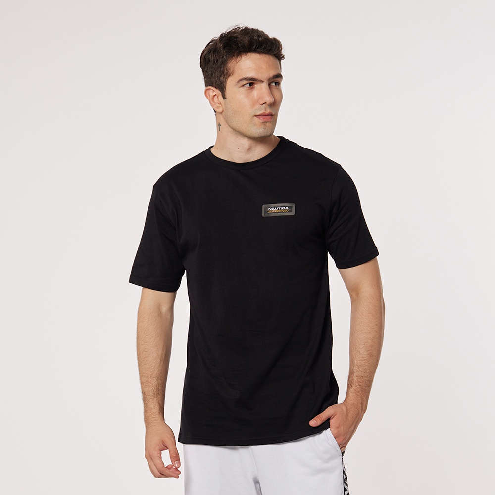 【NAUTICA】COMPETITION男裝立體品牌LOGO短袖T恤(深藍) 歷史價格詳細信息