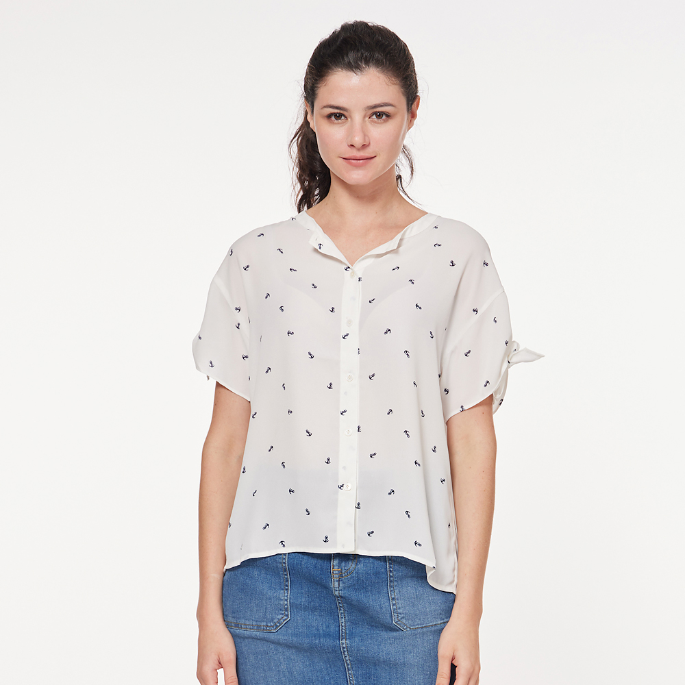 【NAUTICA】女裝 滿版帆船刺繡條紋短褲(藍色) 歷史價格詳細信息