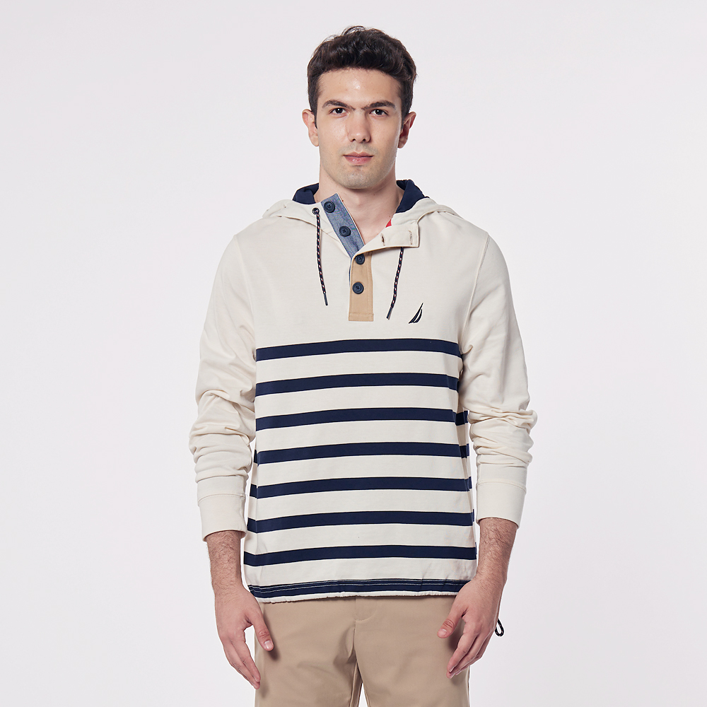 【NAUTICA】男裝潮流拼接休閒運動長褲(海軍藍) 歷史價格詳細信息