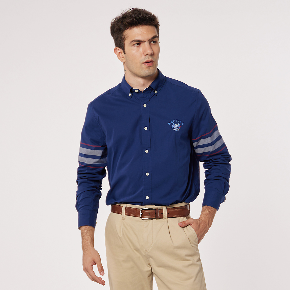【NAUTICA】男裝 休閒運動風短袖POLO衫(灰色) 歷史價格詳細信息