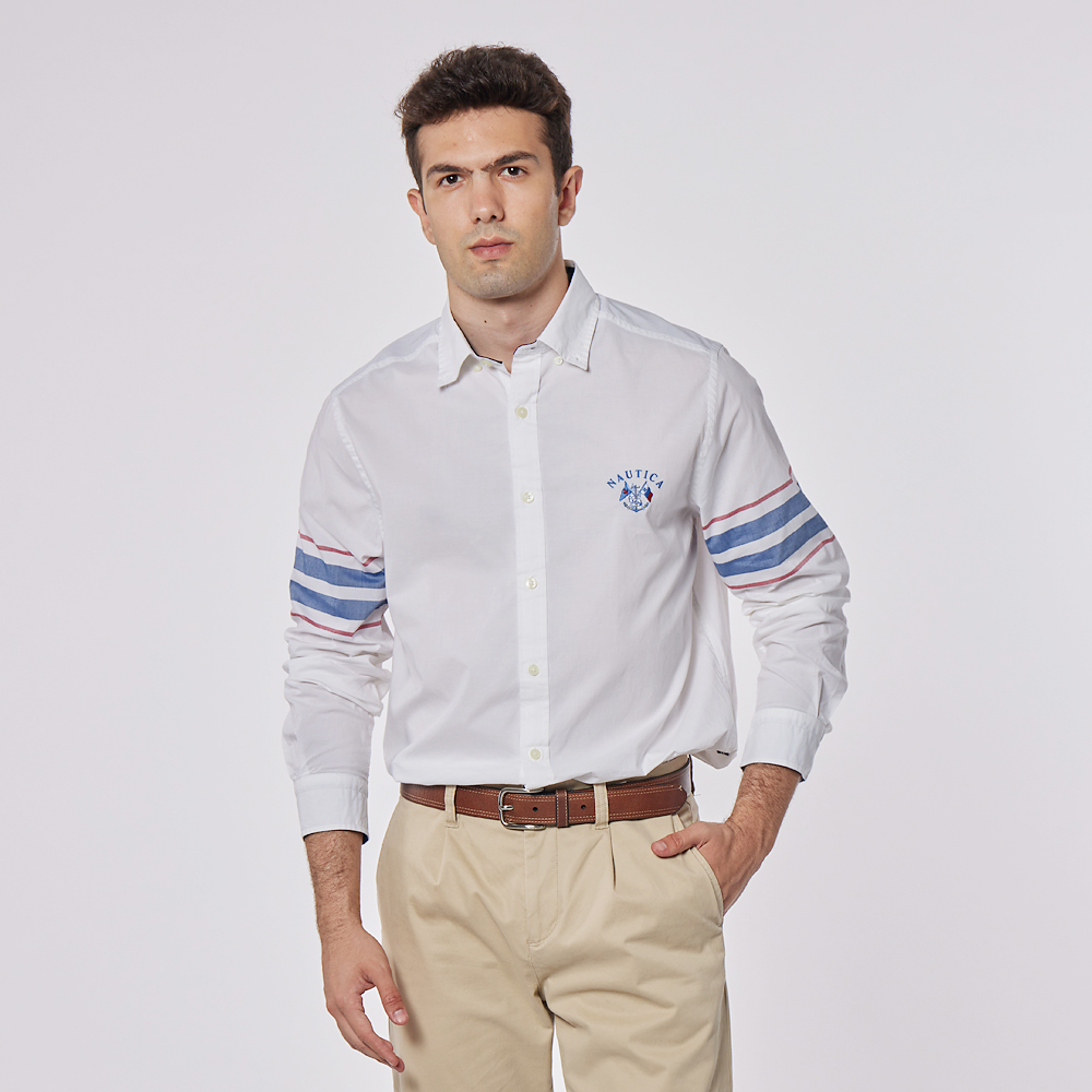 【NAUTICA】男裝 休閒運動風短袖POLO衫(灰色) 歷史價格詳細信息