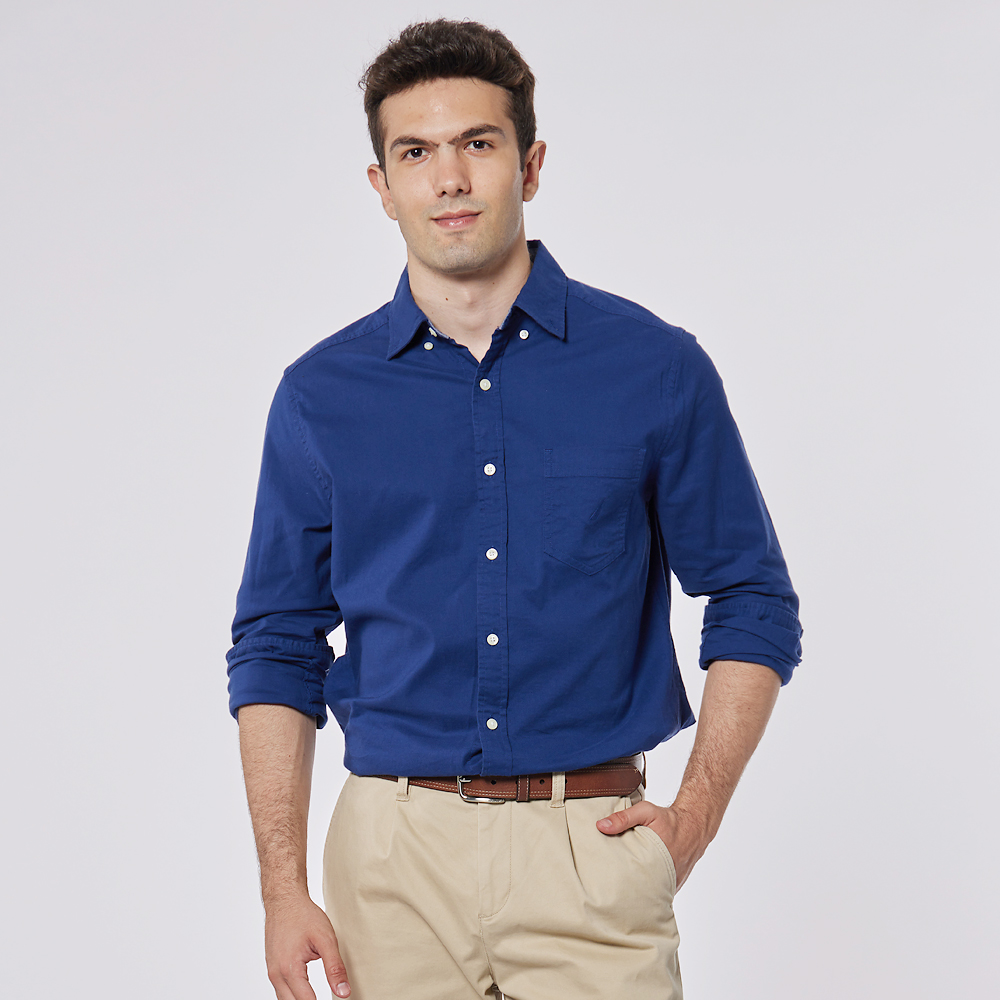 【NAUTICA】男裝 經典原色刷毛長袖連帽T恤(灰色) 歷史價格詳細信息